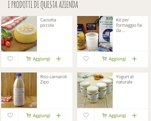 Vendita Prodotti ZIPO su Cortilia